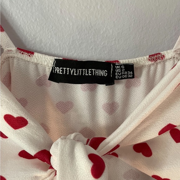 Pretty Little Thing Red Heart Cutout Dress - Picture 6 of 6